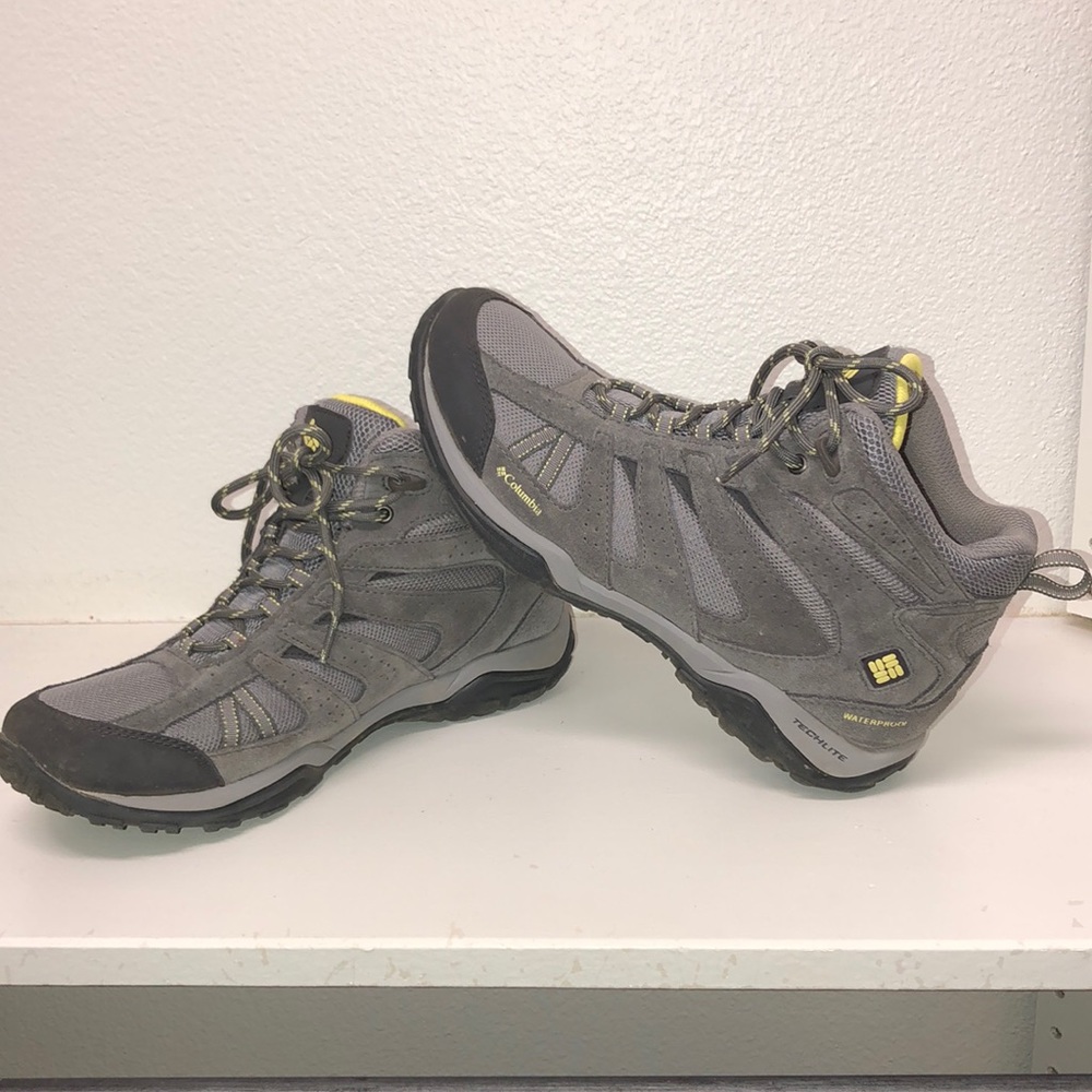 Columbia hiking boots gray/yellow